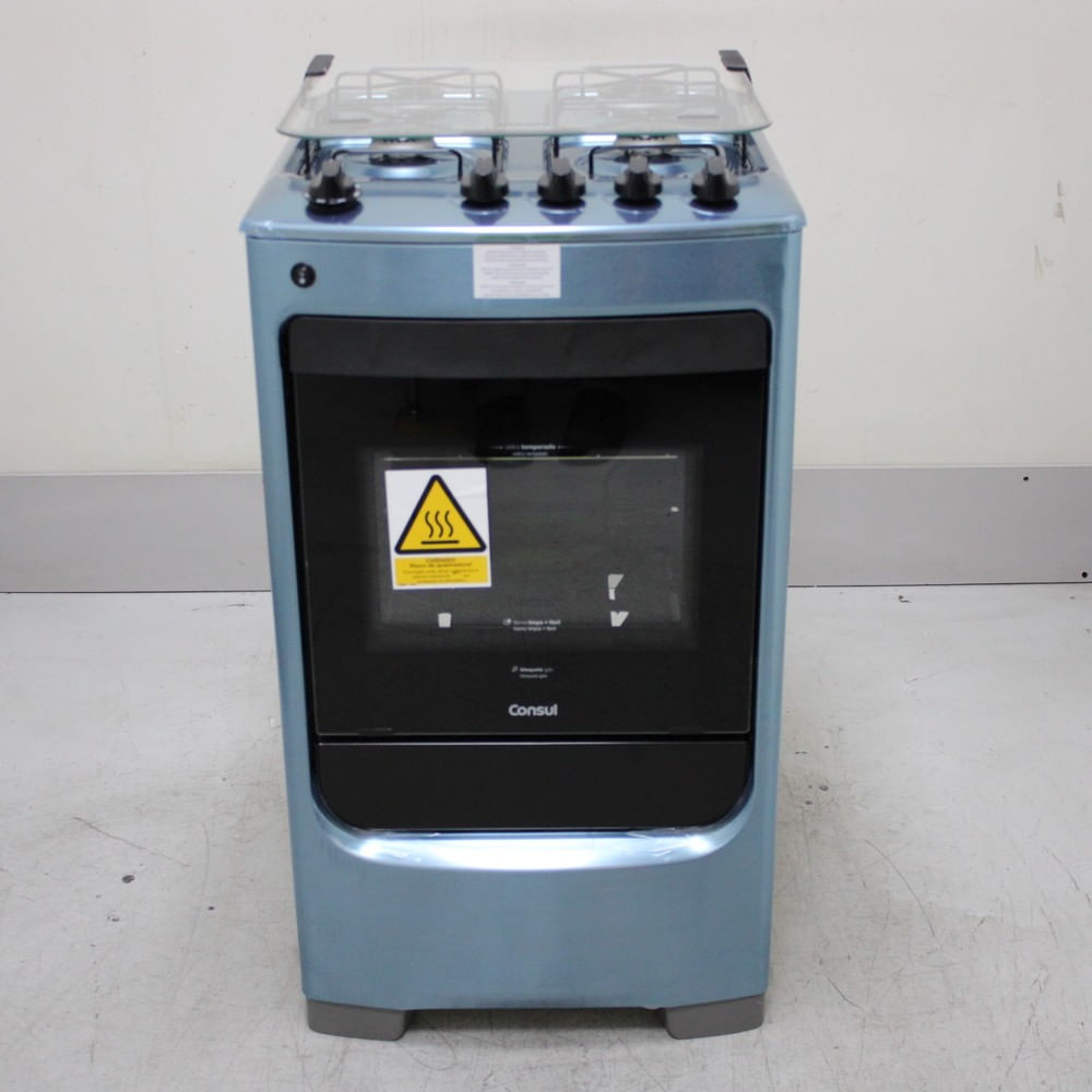 Fogão Consul 4 Bocas Inox Com Acendimento Automático - Cfo4narus1_Wexcele_Ci6174056 Bivolt