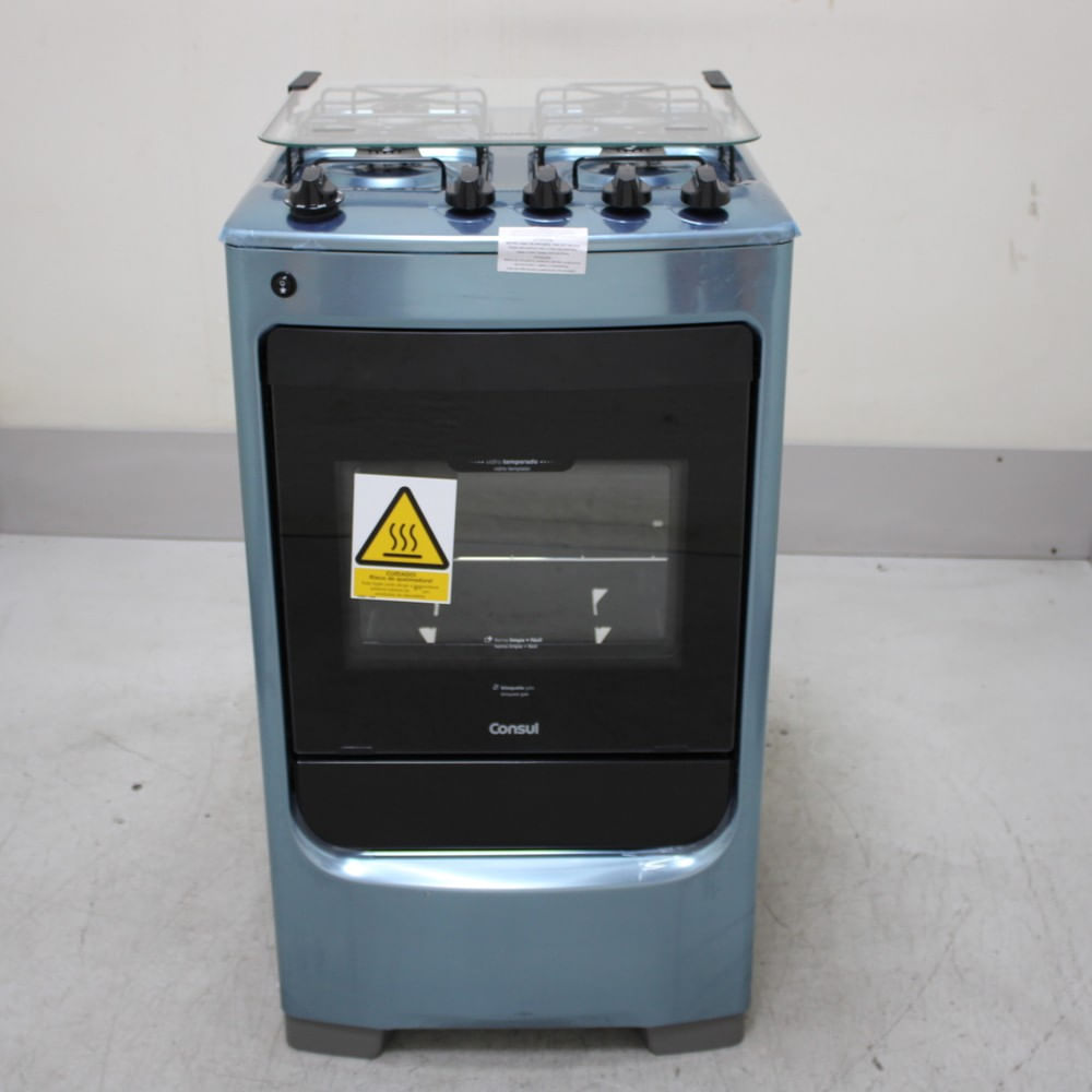 Fogão Consul 4 Bocas Inox Com Acendimento Automático - Cfo4narus2_Wotimo_Ch6097731 Bivolt