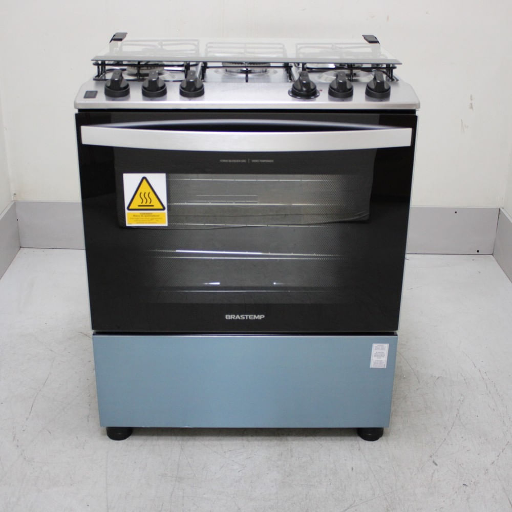 Fogão Brastemp 5 Bocas Cor Inox Com Turbo Chama - Bfs5gdrrs2_Wotimo_Ci6834646 220V
