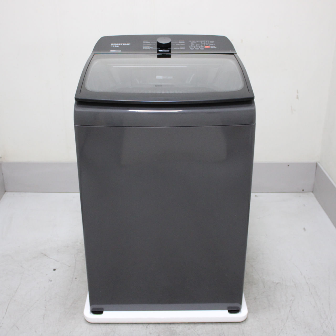 Máquina De Lavar Cinza Platinum Brastemp 14Kg Com Smart Sensor E Função Reduzir Tempo - Bwj14a9bs2_Wotimo_Ci6739614 220V