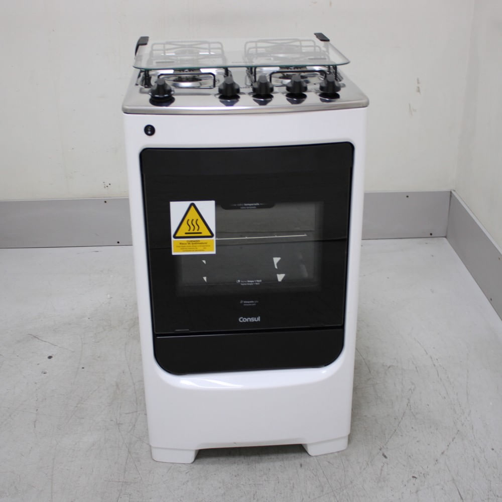 Fogão Consul 4 Bocas Branco Com Acendimento Automático - Cfo4nabus2_Wotimo_Ch6103144 Bivolt