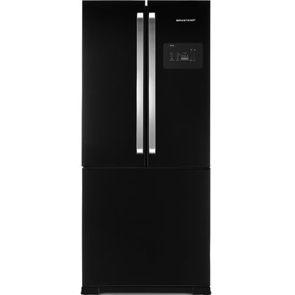 Geladeira/refrigerador 540 Litros 3 Portas Preto Frost Free Side Ice Maker - Brastemp - 110v - Bro80aeana