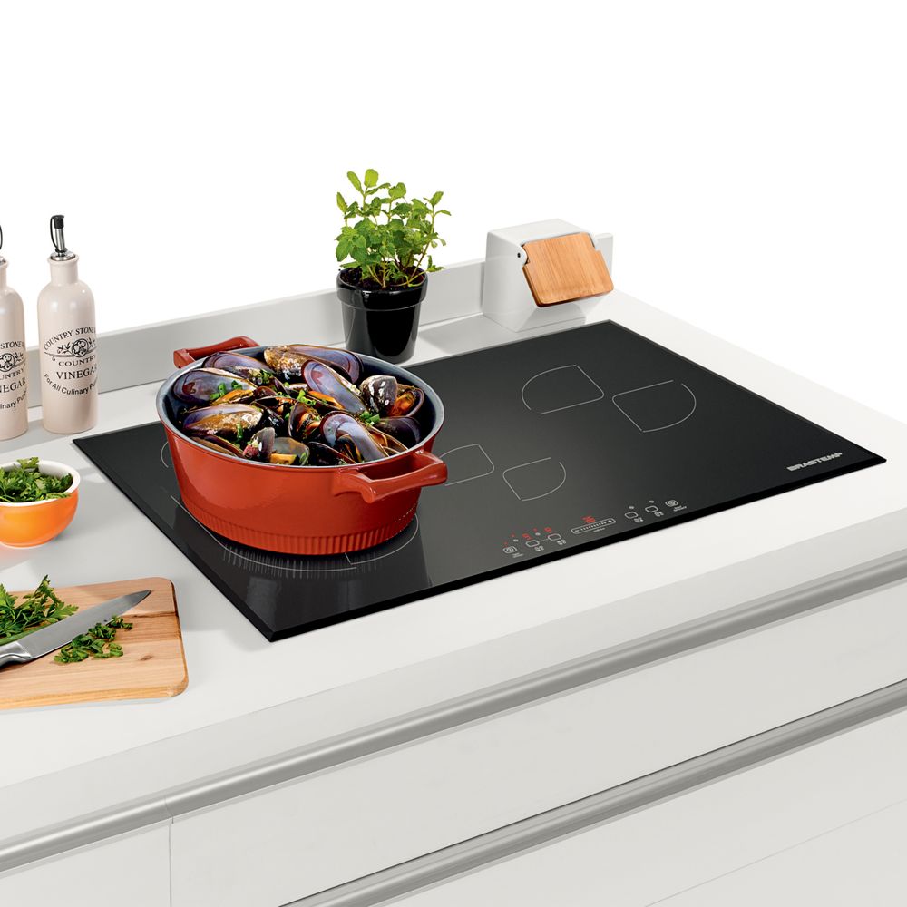Cooktop 4 bocas de indução Brastemp Gourmand Colaborador