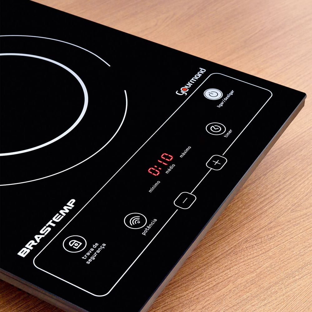 Cooktop 1 boca de indução Brastemp Gourmand portátil Colaborador