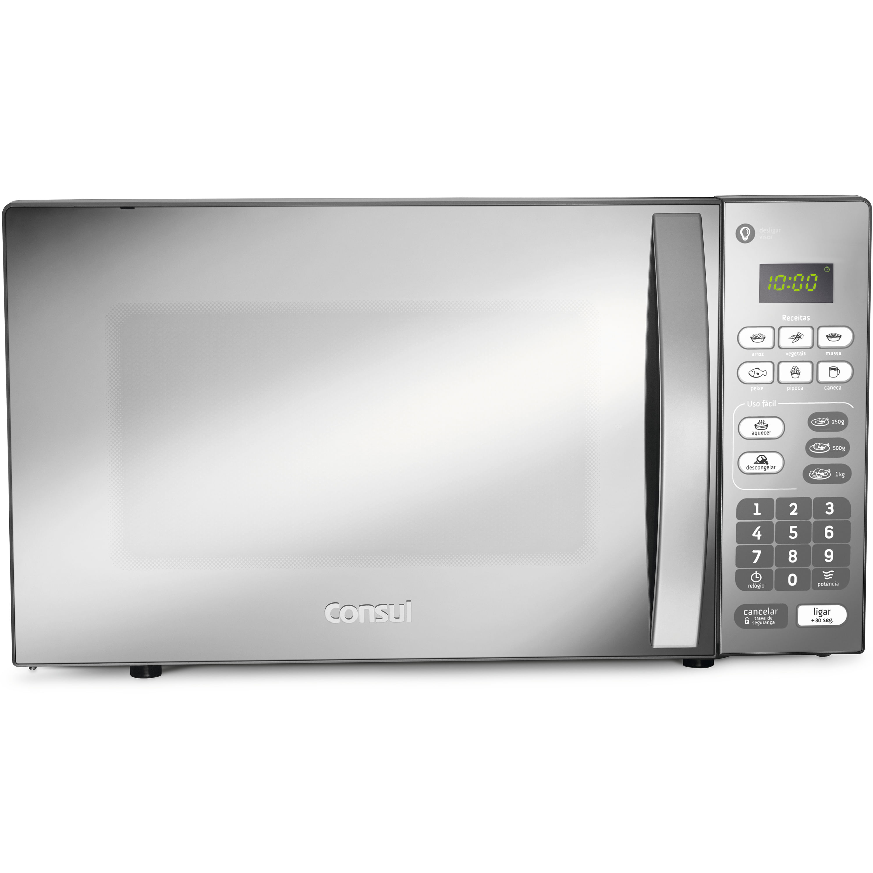 Micro-Ondas Consul 20 Litros Cor Inox Espelhado Com Função Descongelar - Cm020bf 110V