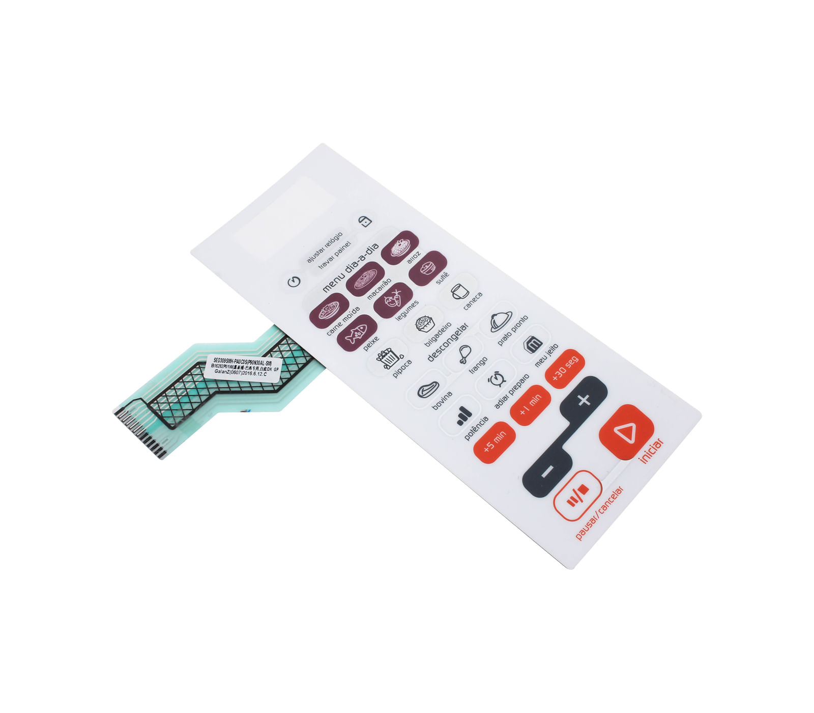 Teclado Membrana Para Microondas - W10325885 W10325885