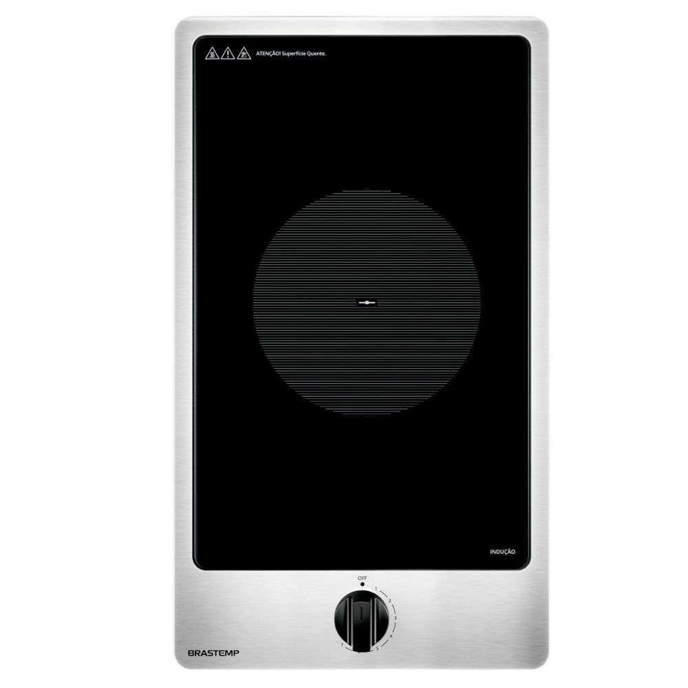 Cooktop 1 Boca De Indução Brastemp Com Diversos Níveis De Potência - Outlet - Bdj31ar_Out 220V