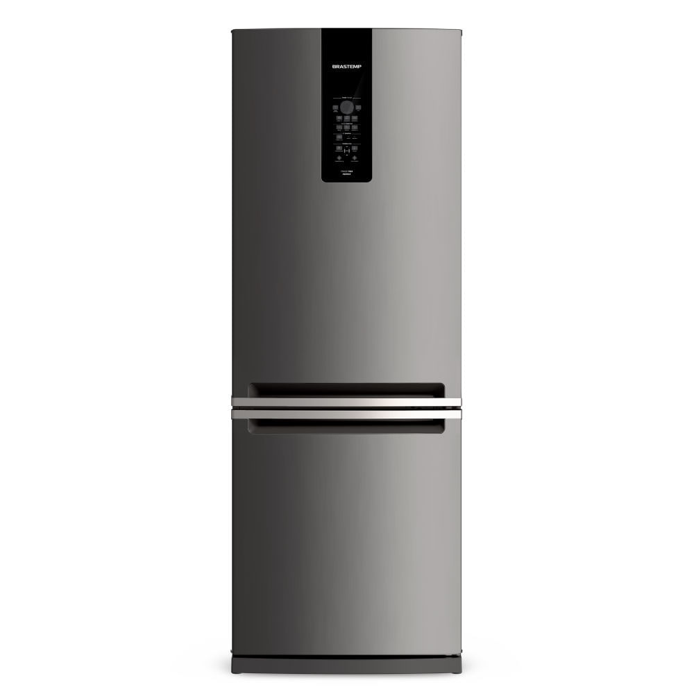 Geladeira Brastemp Frost Free Inverse 460 Litros Cor Inox Com Freeze Control Advanced - Bre59ak 110V