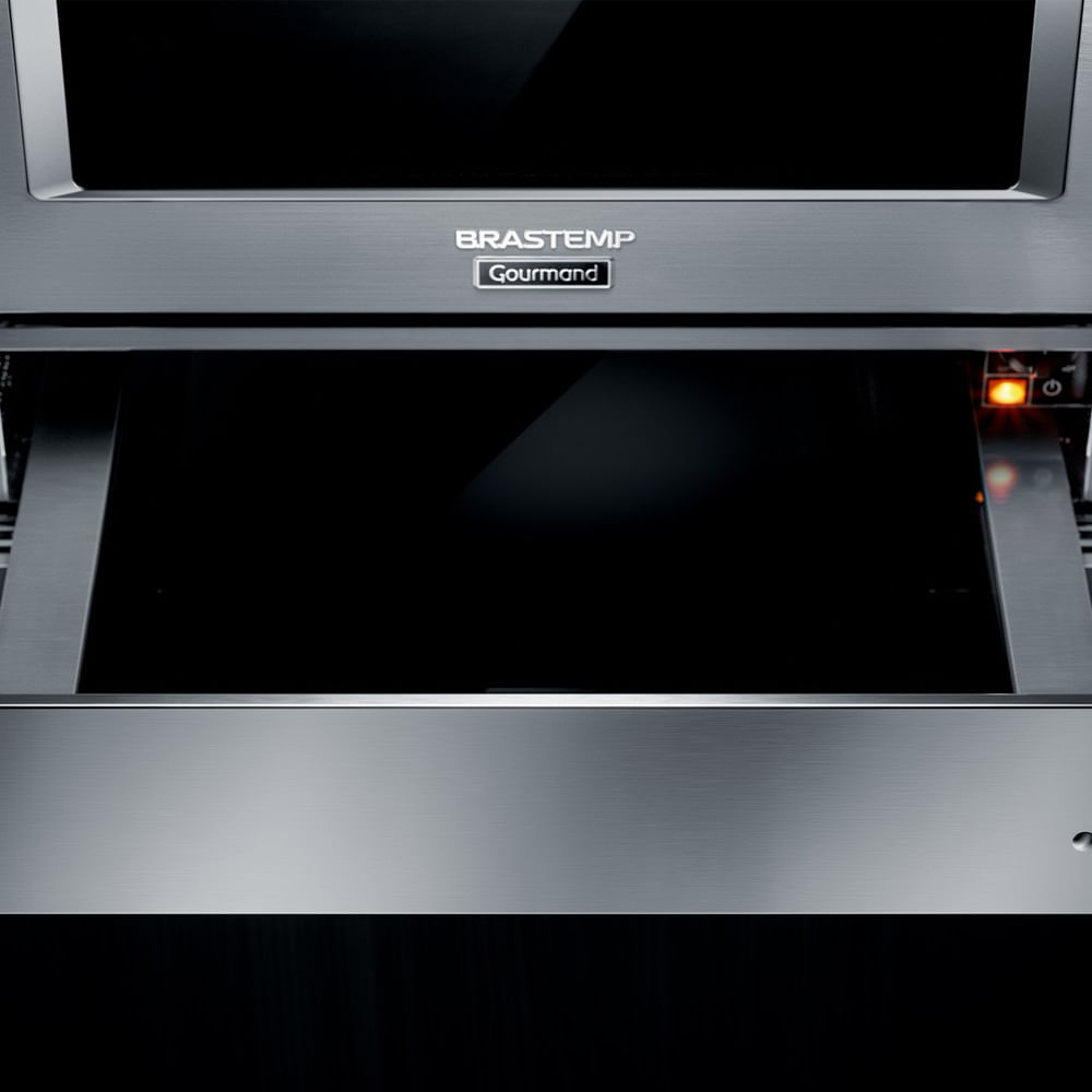 Gaveta Aquecida de Embutir Brastemp Gourmand Inox com Capacidade de Até 25kg - BOE15AR