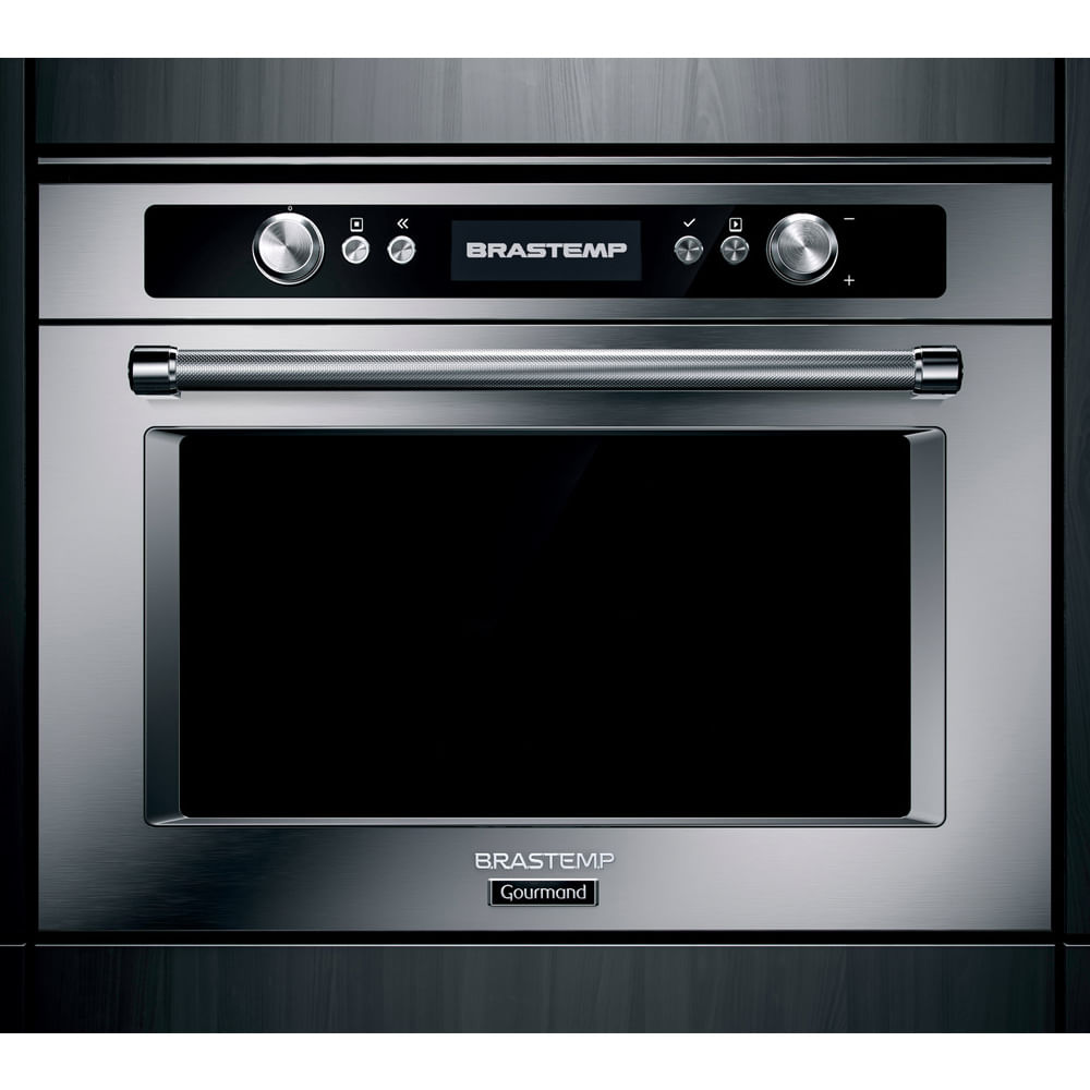 Forno De Embutir Elétrico A Vapor Brastemp Gourmand 34 Litros Inox Com Cozimento A Baixa Temperatura E Meat Control Outlet - Bod45ar_Out 220V