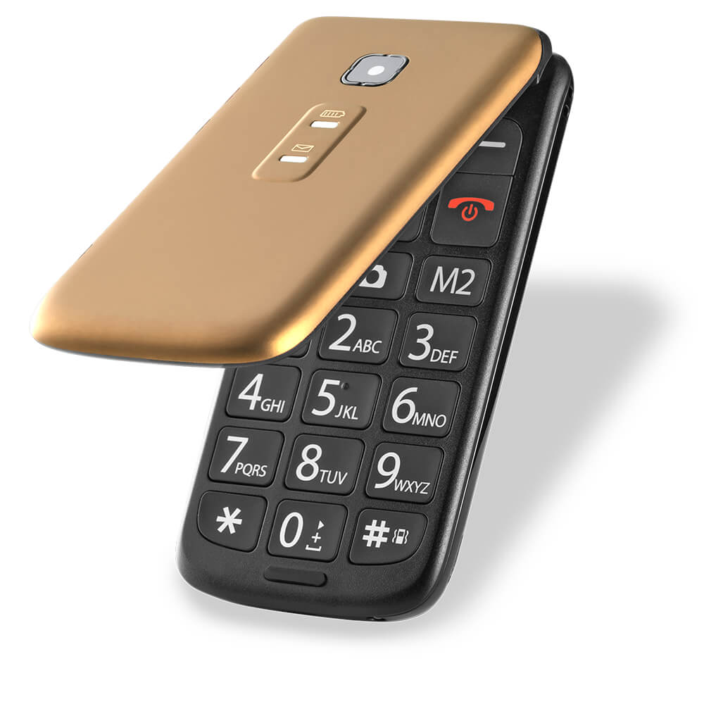 Celular Flip Vita Dual Chip Mp3 Dourado Multilaser - P9043 Dourado