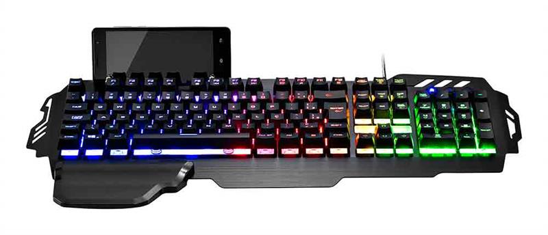 Teclado Gamer Profissional Superfície Em Metal Warrior - Tc210 Warrior