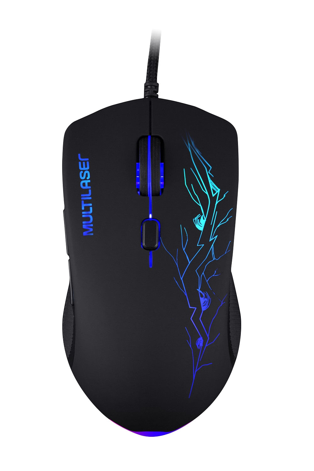 Mouse Gamer 3200Dpi Com 7 Cores De Led Preto Multilaser - Mo276 Preto