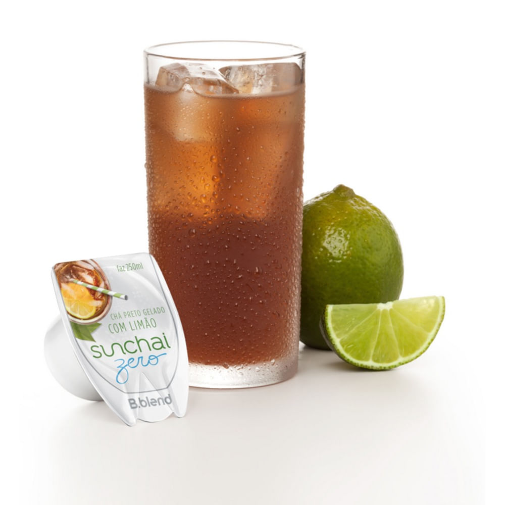 Sunchai Chá Preto Gelado com Limão Zero - Kit com 10 cápsulas