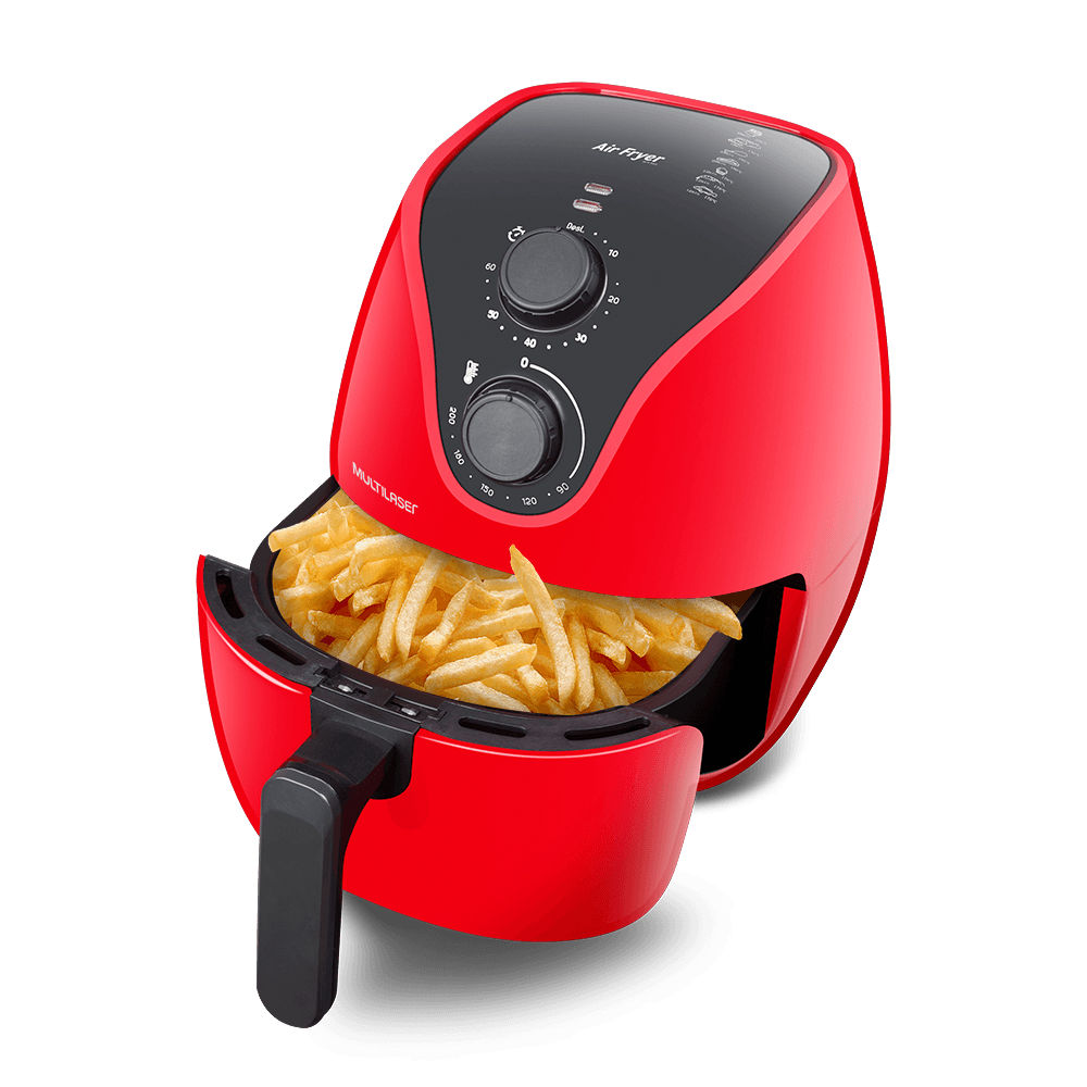 Fritadeira Elétrica  Air Fryer 4 Litros Multilaser  Vermelha - Ce083 110V