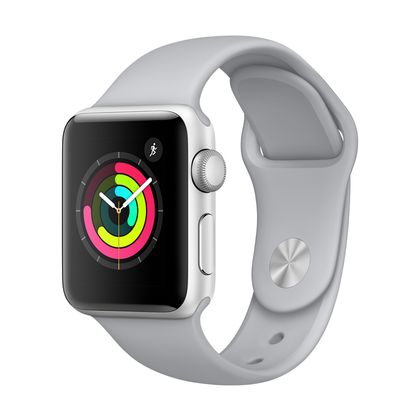 Apple Watch Series 3 Gps - 42Mm - Caixa Prateada De Alumínio Com Pulseira Esportiva Névoa Apple