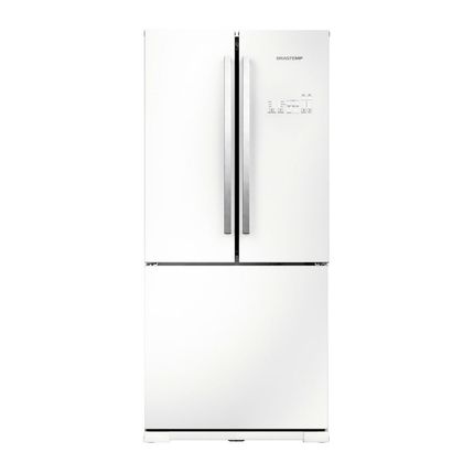 Geladeira/refrigerador 540 Litros 3 Portas Branco Frost Free Side Vitreous - Brastemp - 110v - Gro80abana