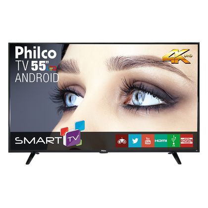 Tv 55" Led Philco 4k - Ultra Hd Smart - Ph55e61dsgwa