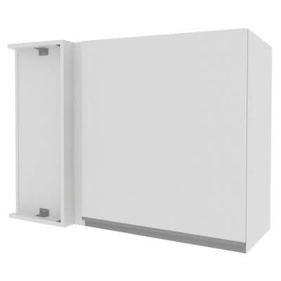 Armário Aéreo De Canto Madesa Acordes Glamy 100% Mdf 1 Porta Branco