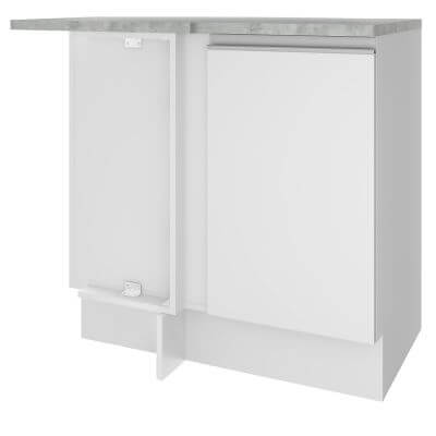 Balcão De Canto Madesa Glamy 1 Porta Branco