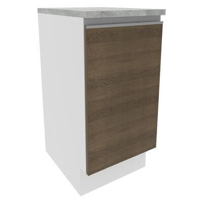 Balcão Madesa Glamy 40 Cm 1 Porta Branco/Rustic