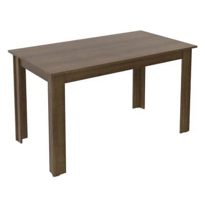 Mesa Madesa Com Tampo De Madeira 5231 Rustic Marrom