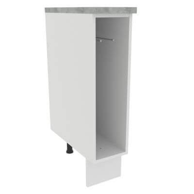 Balcão Porta Pano Madesa Glamy - Branco Branco Branco