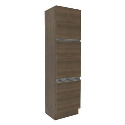 Paneleiro Madesa Glamy 60 Cm 3 Portas - Rustic Rustic Marrom