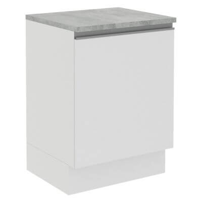 Balcão Madesa Glamy 1 Porta Branco Branco