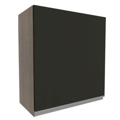 Armário Aéreo Madesa Glamy 60 Cm 1 Porta Rustic/Preto Marrom