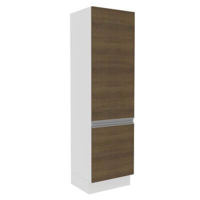 Paneleiro Madesa Acordes Glamy 100% Mdf 60 Cm 2 Portas Branco/Rustic