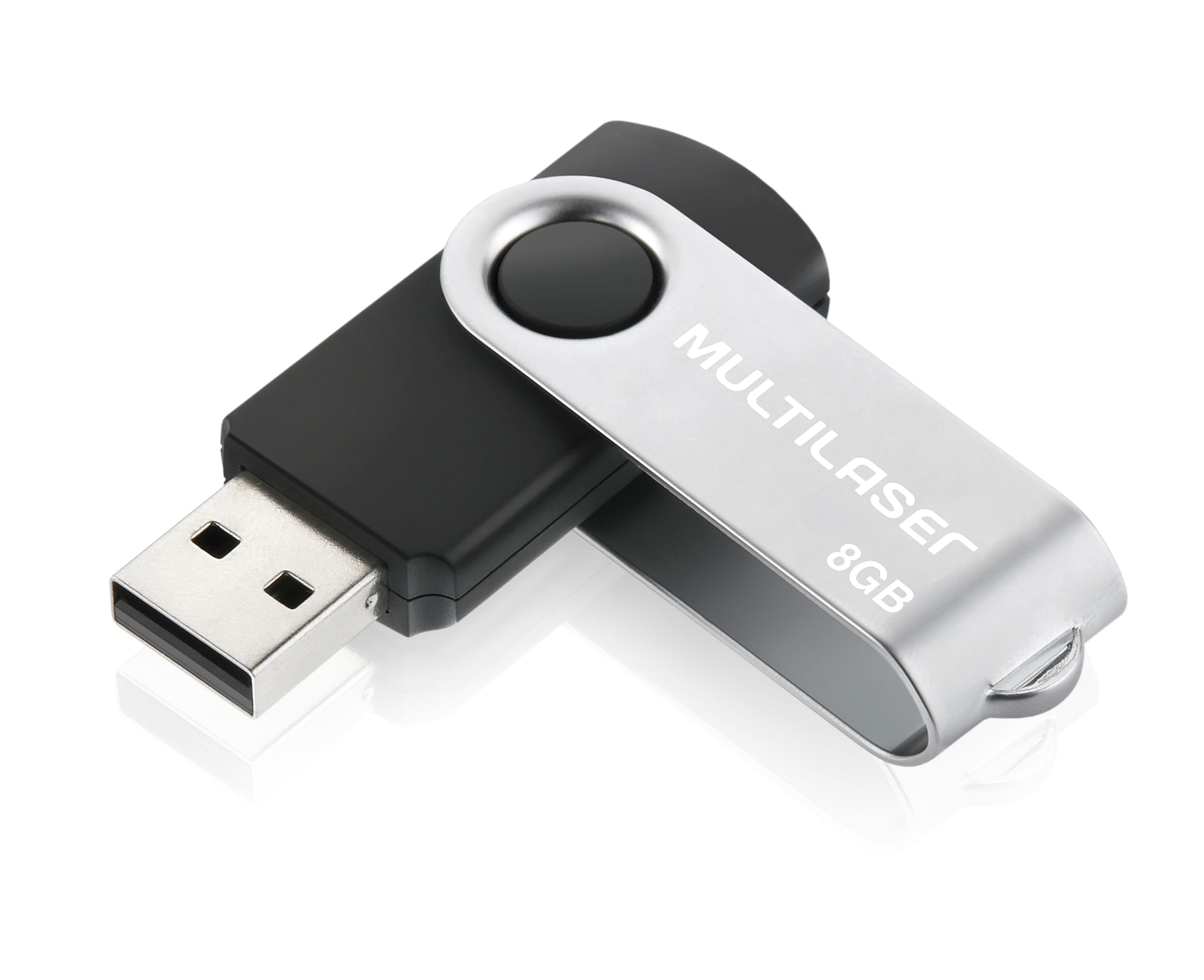 Pen Drive Twist 8Gb Usb Leitura 10Mb/S E Gravação 3Mb/S Preto Multilaser- Pd587 Preto