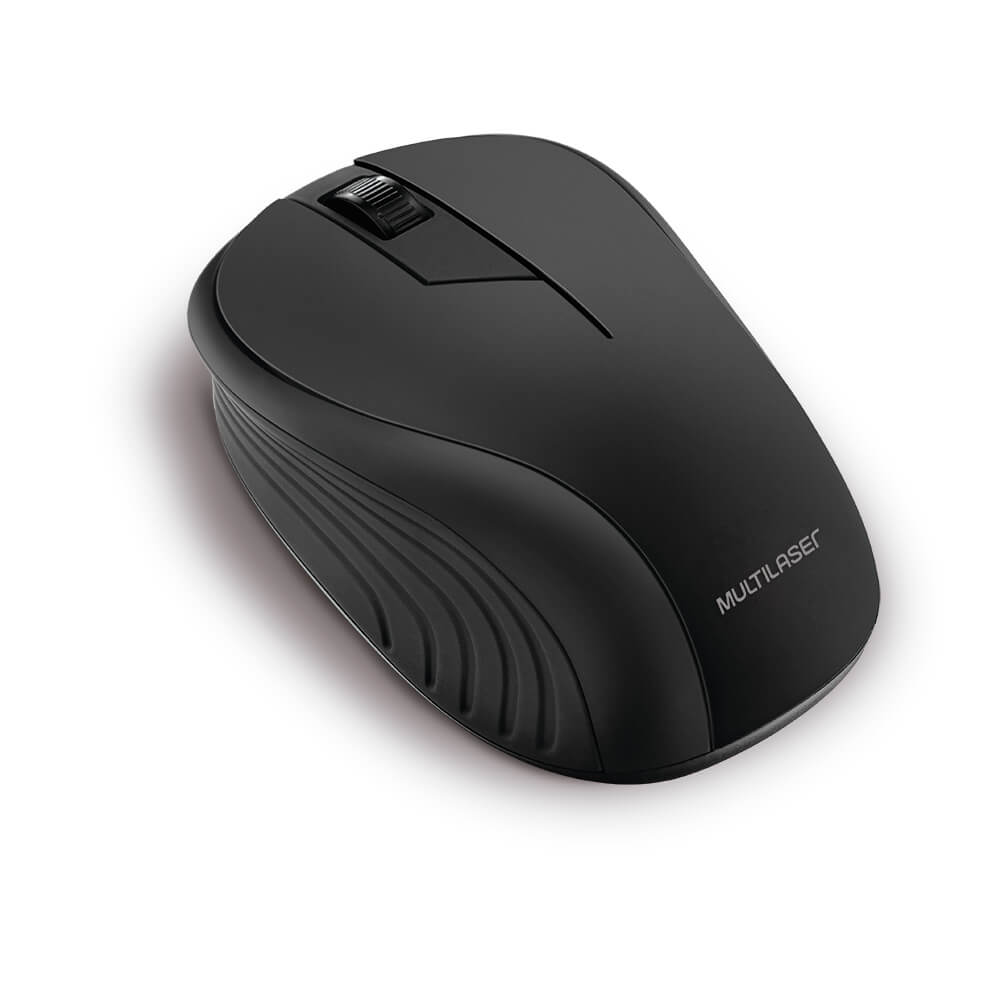 Mouse Multilaser Sem Fio 2.4Ghz Preto Usb - Mo212 Preto