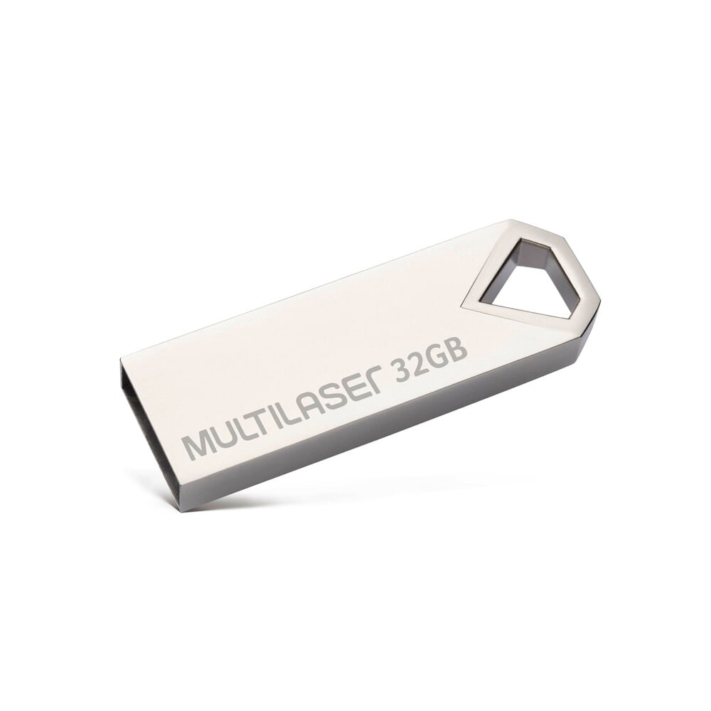 Pendrive Multilaser Diamond 32Gb Usb 2.0 Metálico - Pd851 Multilaser