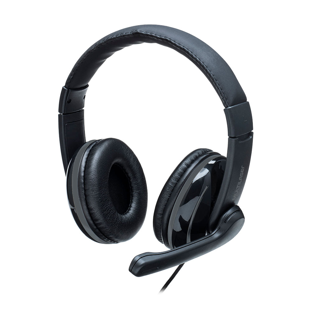 Headset Pro Multilaser P2 Preto/Cinza - Ph316