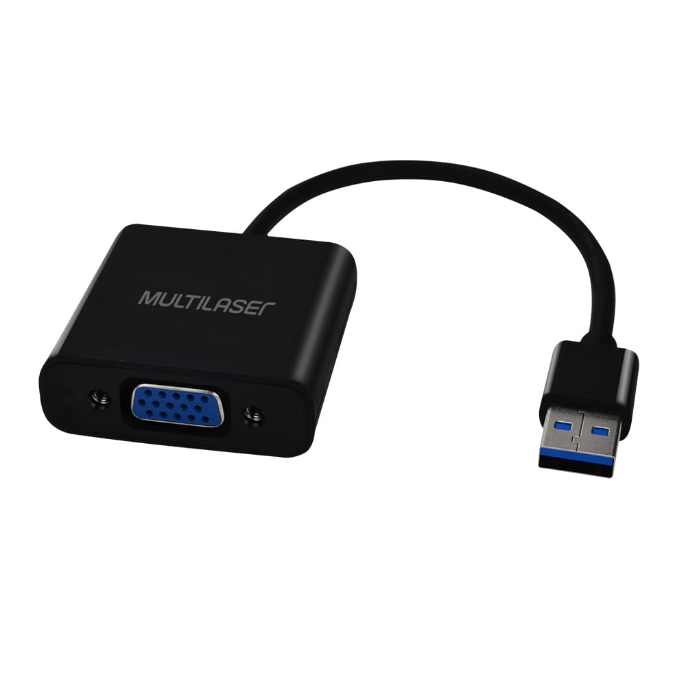 Cabo Conversor Usb Macho X Vga Fêmea Multilaser - Wi348 Multilaser