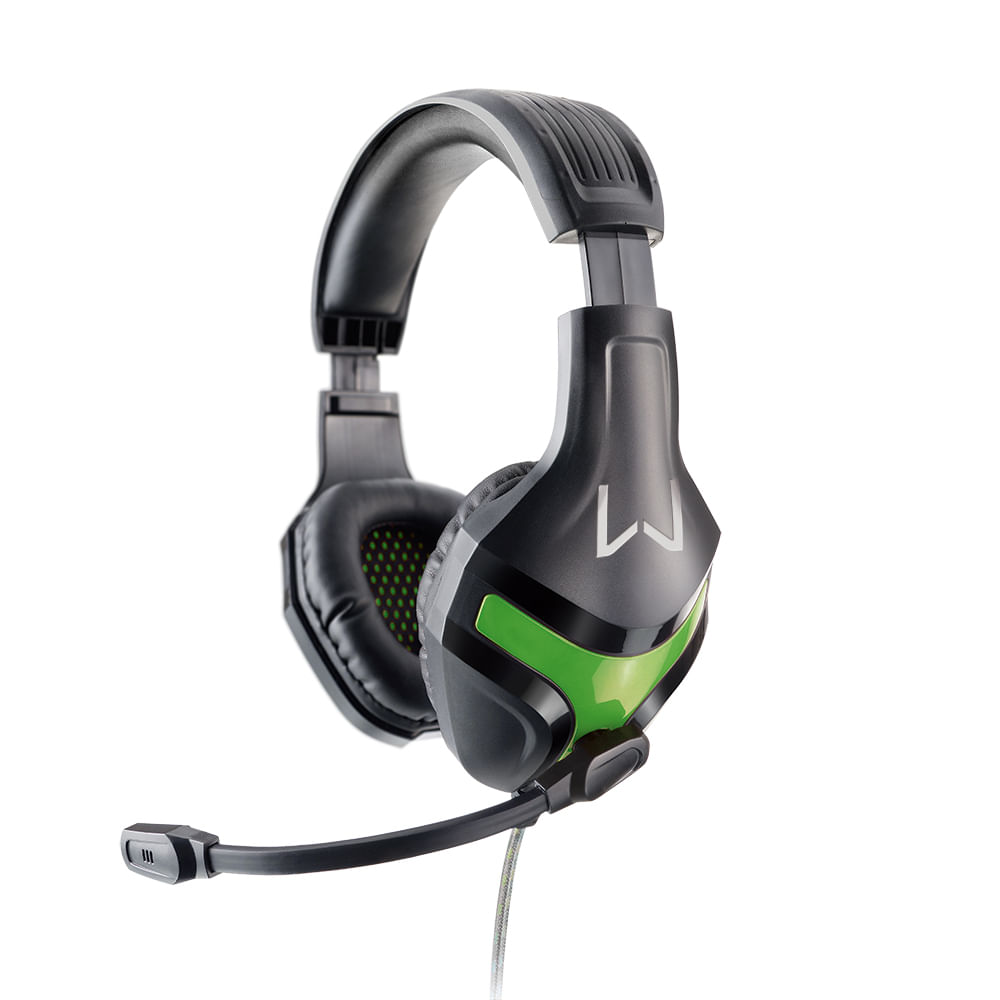 Headset Gamer Warrior Harve P2 Stereo Preto/Verde - Ph298 Verde