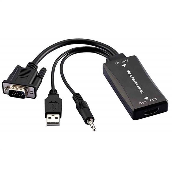 Conversor Vga M X Hdmi F C/ Áudio Multilaser - Wi280 Multilaser