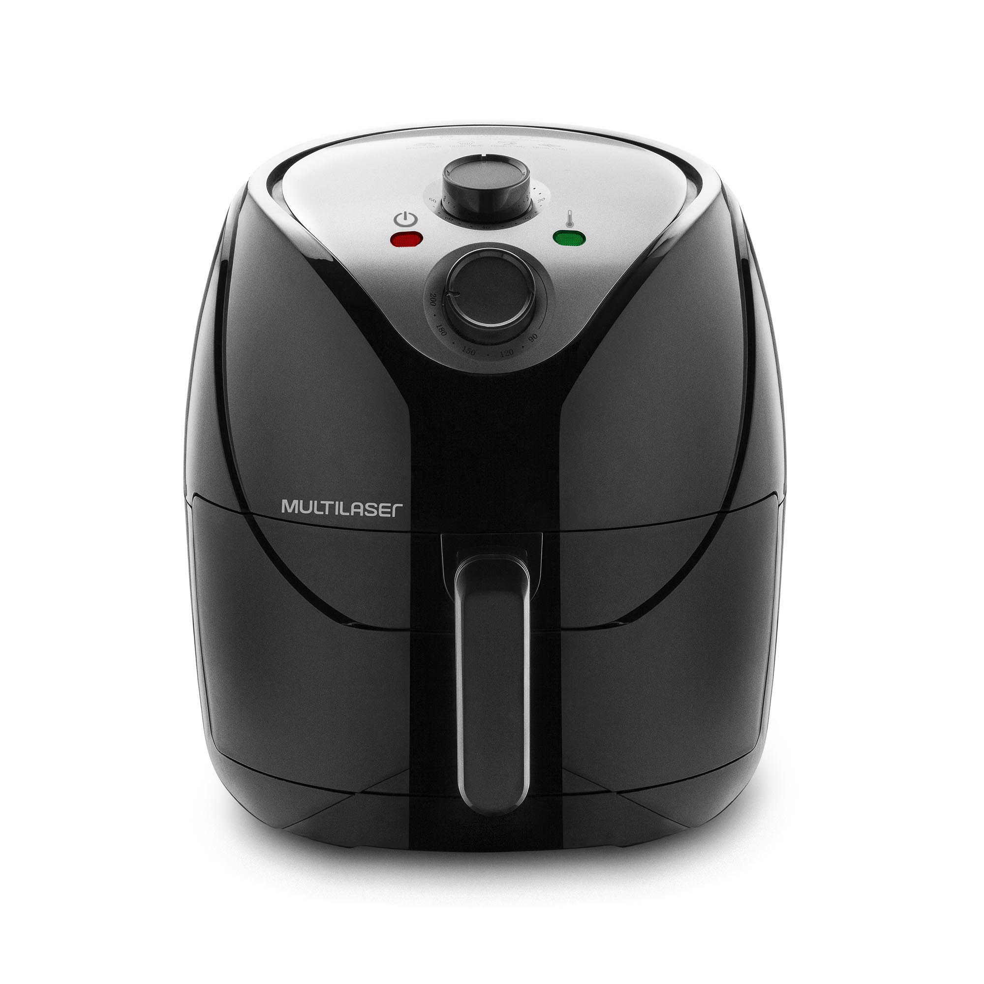 Fritadeira Elétrica Multilaser Air Fryer 1800W 6,5L Preta - Ce126 220V