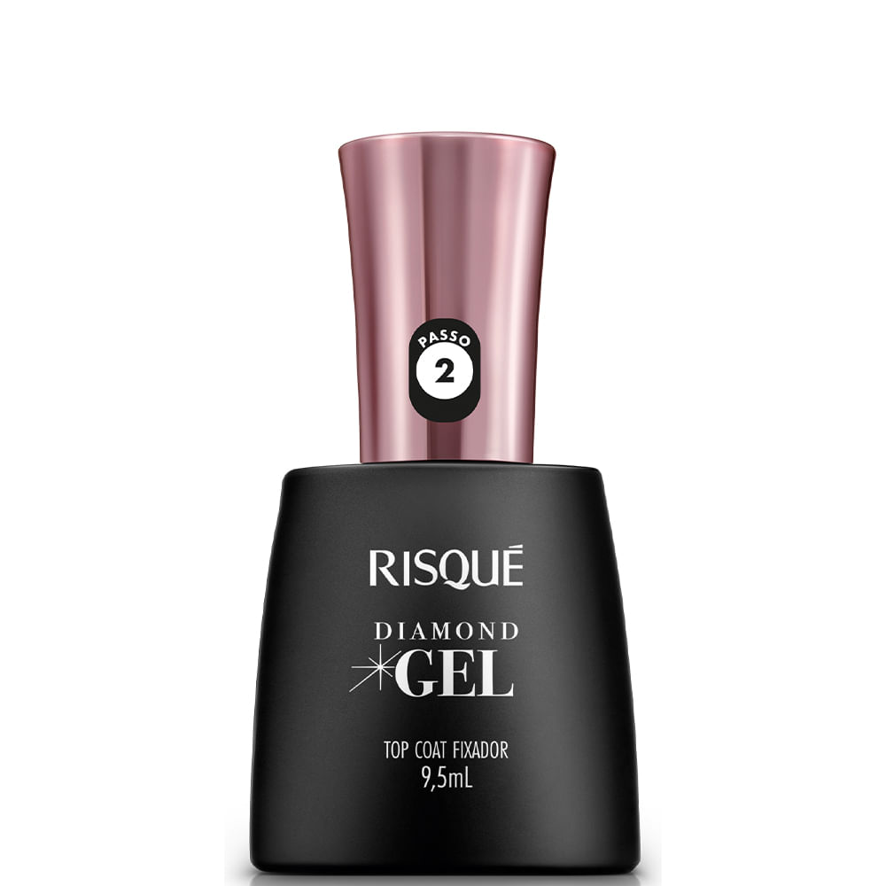 Top Coat Fixador Risqué Diamond Gel Cremoso 9,5ml