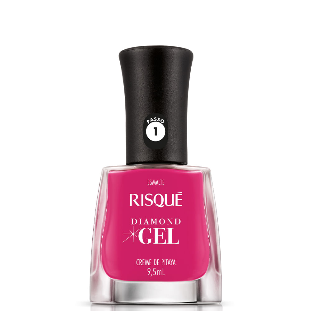 Esmalte Risqué Diamond Gel Creme De Pitaya Rosa Cremoso 9,5ml