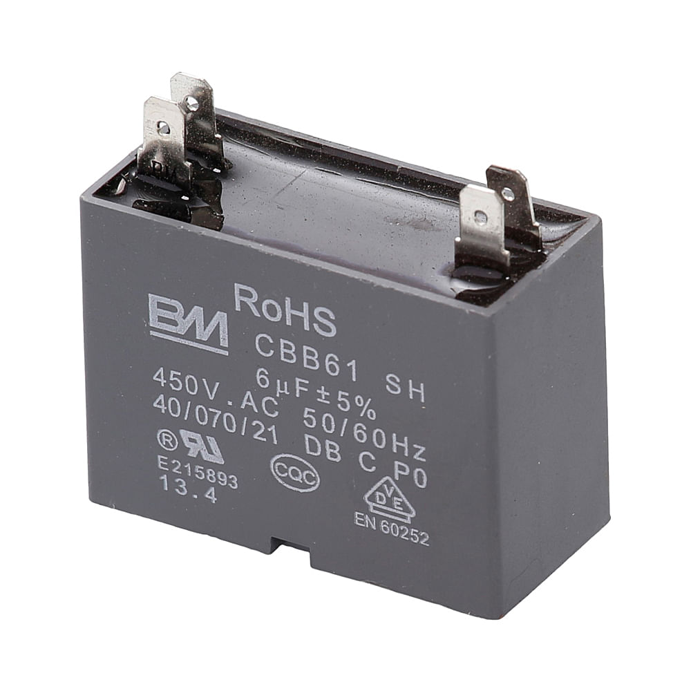 Capacitor Duplo 6Uf 450Vac Para Ar Condicionado Split Consul - W10275334 W10275334