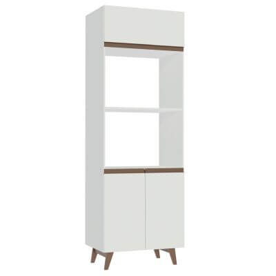 Torre Quente Madesa Reims 70 Cm 3 Portas Branco Branco