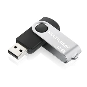 Pen Drive Twist 128Gb Usb Leitura 10Mb/S E Gravação 3Mb/S Preto Multilaser - Pd591 Preto