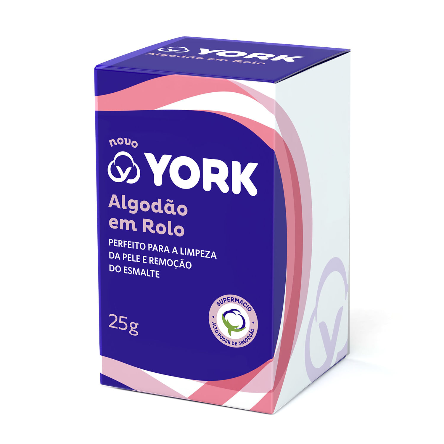 Algodão Em Rolo York 25G