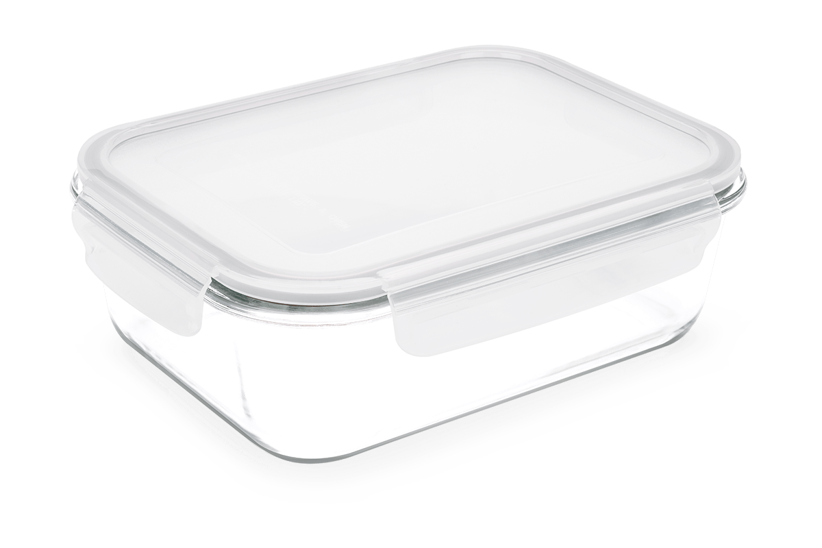 Pote Retangular Hermético Lock&Stock 1,5L Brinox 23X17,5X7,6 Cm Inox