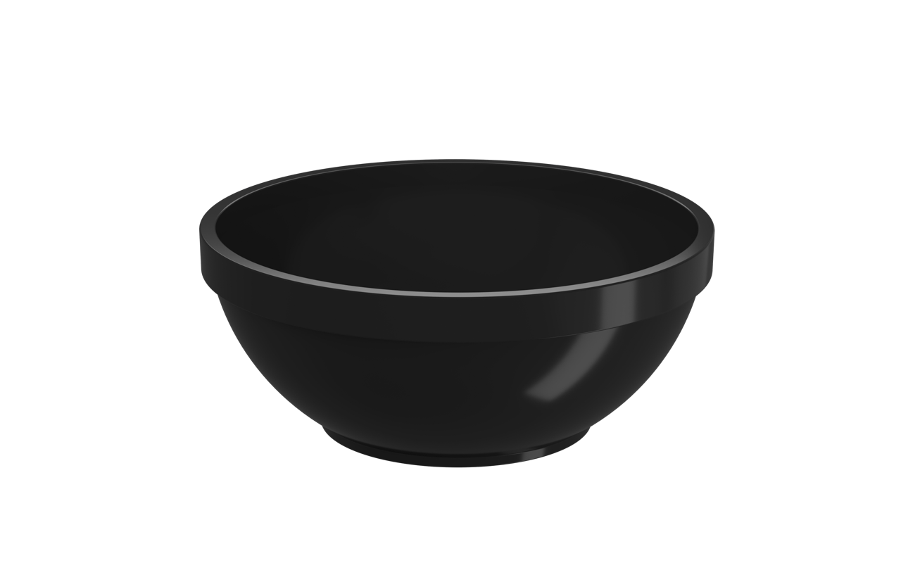 Cumbuca 500ml Preto Uno Coza 13,9 X 6,3 Cm Preto