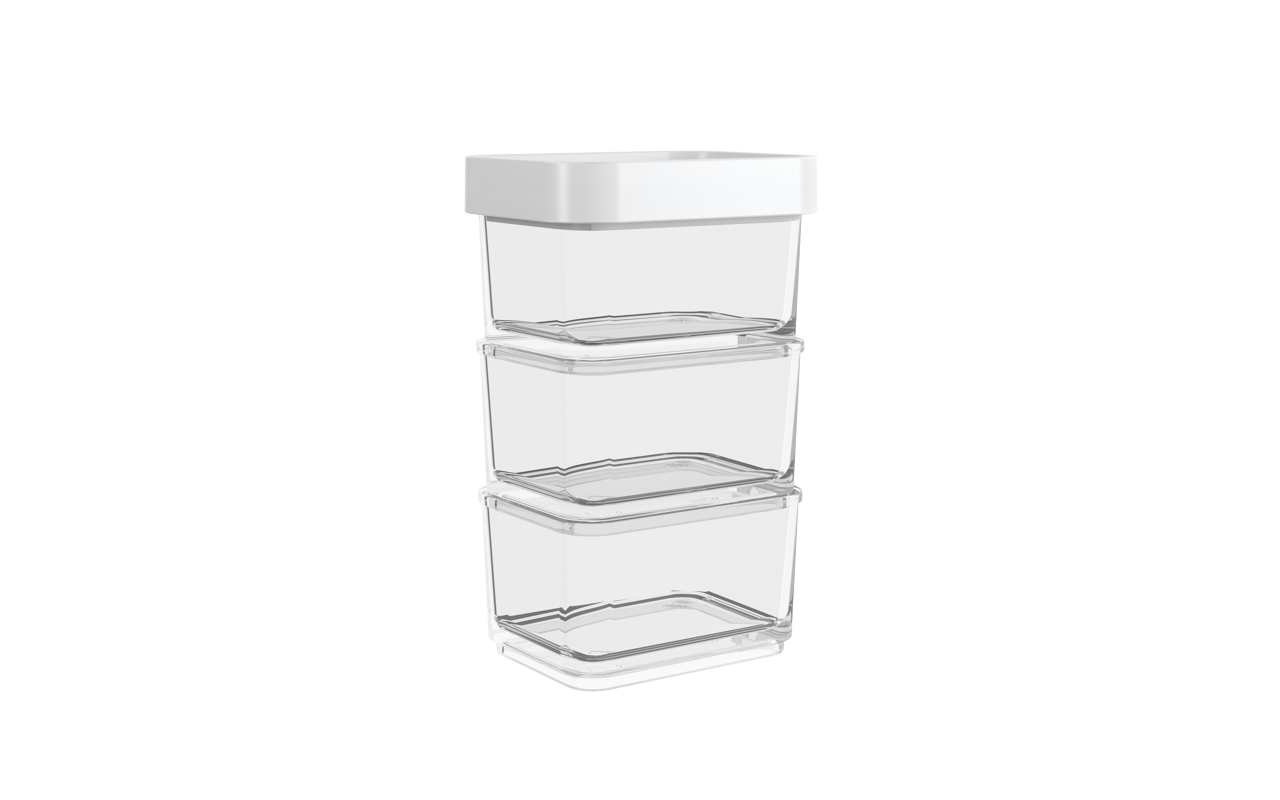 Pote Clear Micro Trio 6,2 X 8 X 13 Cm 300 Ml Coza