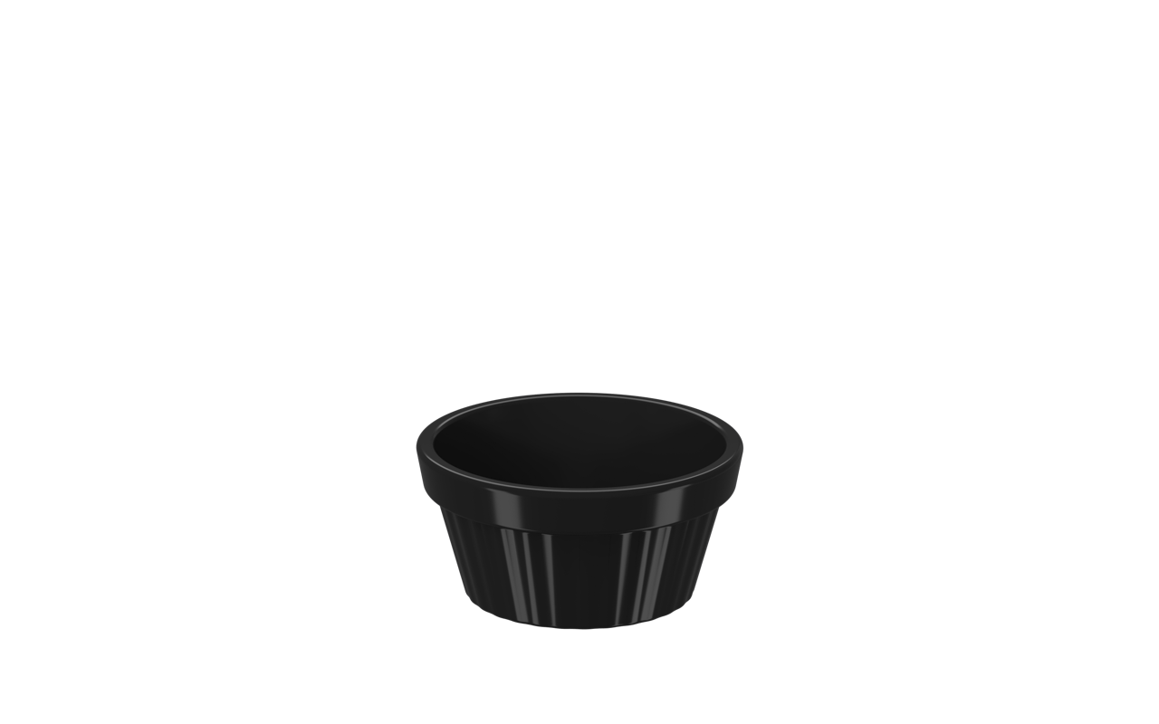 Ramekin 30ml Preto Uno Coza 5,5 X 2,7 Cm