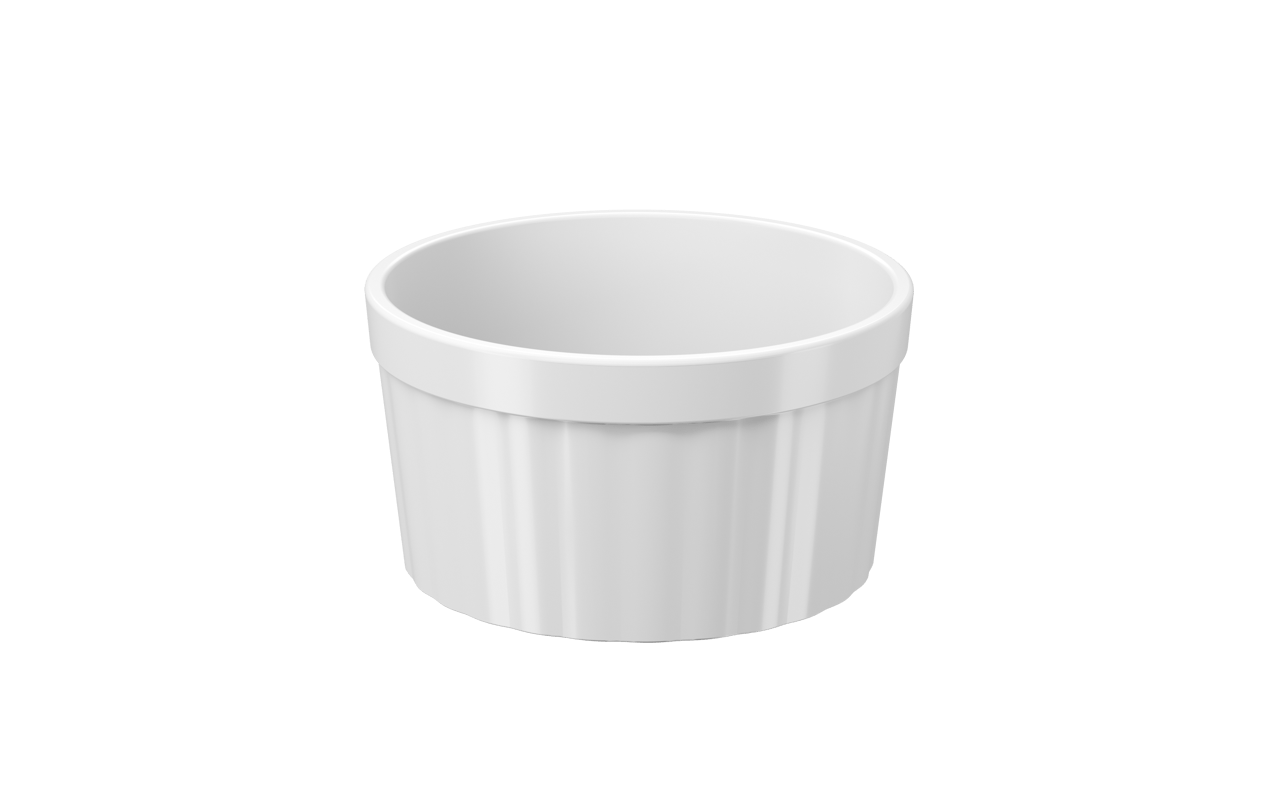 Ramekin 220ml Branco Uno Coza 9,7 X 5,2 Cm Branco